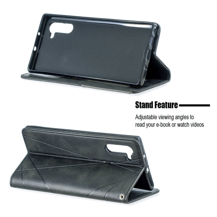 Rhombus Texture Horizontal Flip Magnetic Leather Case with Holder & Card Slots & Wallet For Galaxy Note10