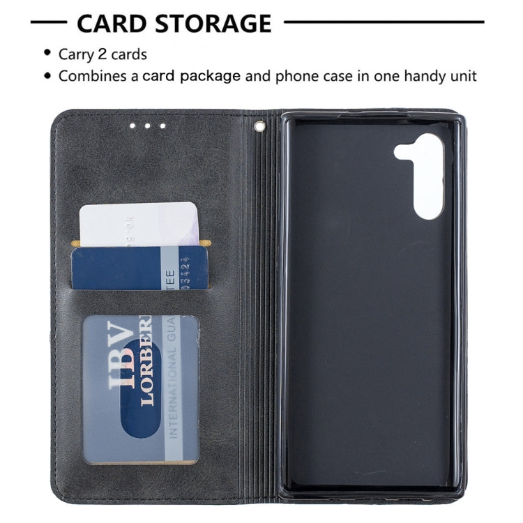 Rhombus Texture Horizontal Flip Magnetic Leather Case with Holder & Card Slots & Wallet For Galaxy Note10