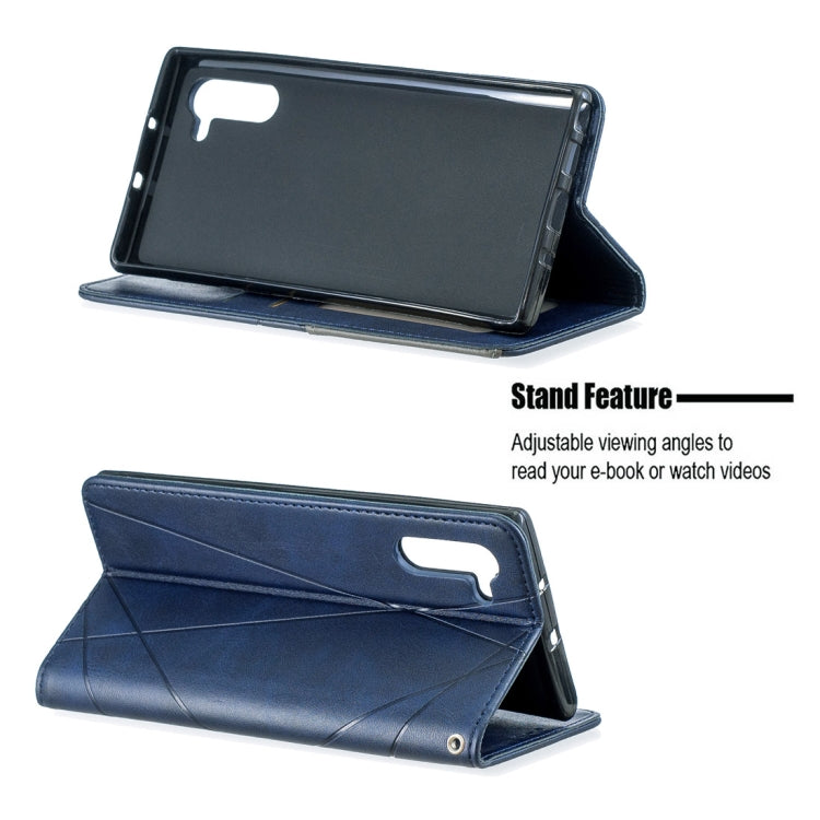Rhombus Texture Horizontal Flip Magnetic Leather Case with Holder & Card Slots & Wallet For Galaxy Note10