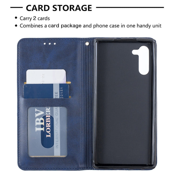 Rhombus Texture Horizontal Flip Magnetic Leather Case with Holder & Card Slots & Wallet For Galaxy Note10