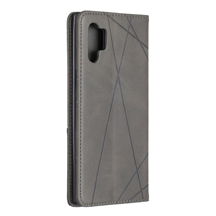 Rhombus Texture Horizontal Flip Magnetic Leather Case with Holder & Card Slots & Wallet For Galaxy Note10+