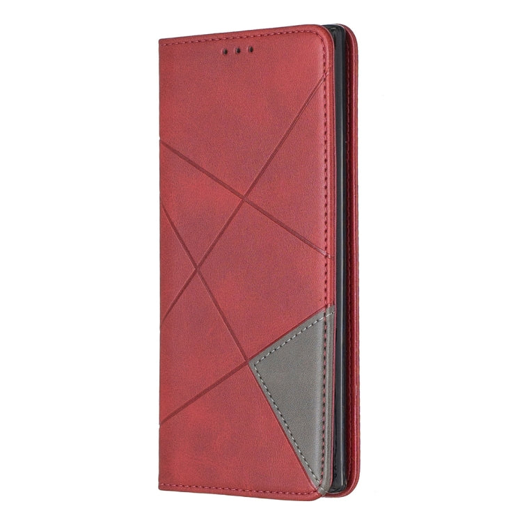 Rhombus Texture Horizontal Flip Magnetic Leather Case with Holder & Card Slots & Wallet For Galaxy Note10+