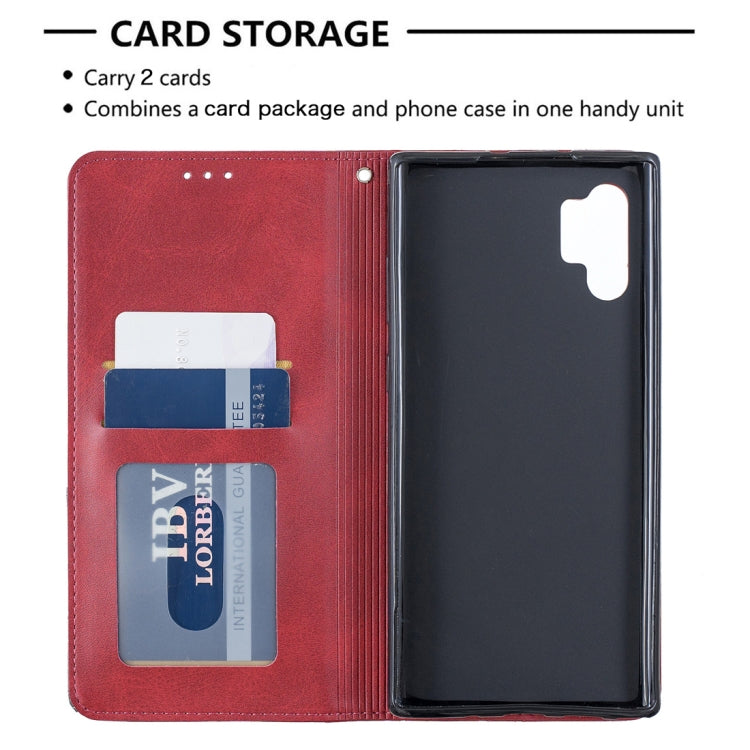 Rhombus Texture Horizontal Flip Magnetic Leather Case with Holder & Card Slots & Wallet For Galaxy Note10+