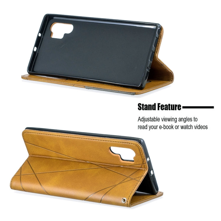 Rhombus Texture Horizontal Flip Magnetic Leather Case with Holder & Card Slots & Wallet For Galaxy Note10+