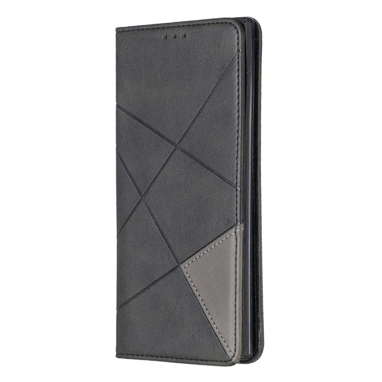 Rhombus Texture Horizontal Flip Magnetic Leather Case with Holder & Card Slots & Wallet For Galaxy Note10+