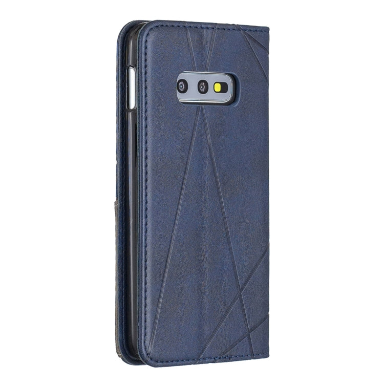 Rhombus Texture Horizontal Flip Magnetic Leather Case with Holder & Card Slots & Wallet For Galaxy S10e