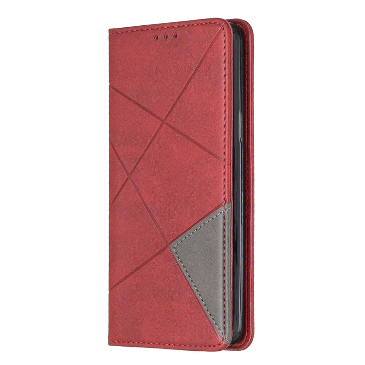 Rhombus Texture Horizontal Flip Magnetic Leather Case with Holder & Card Slots & Wallet For Galaxy S9