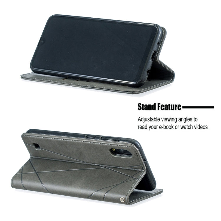 Rhombus Texture Horizontal Flip Magnetic Leather Case with Holder & Card Slots & Wallet For Galaxy A10 / M10
