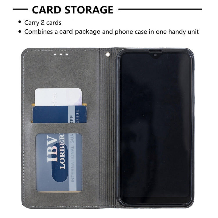 Rhombus Texture Horizontal Flip Magnetic Leather Case with Holder & Card Slots & Wallet For Galaxy A10 / M10