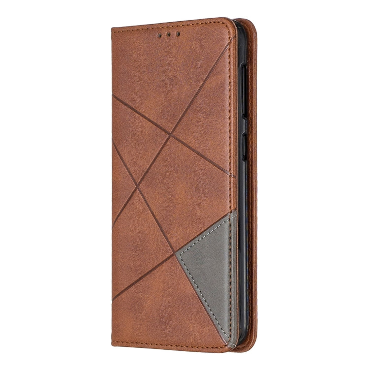 Rhombus Texture Horizontal Flip Magnetic Leather Case with Holder & Card Slots & Wallet For Galaxy A10 / M10