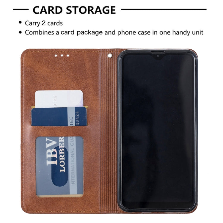 Rhombus Texture Horizontal Flip Magnetic Leather Case with Holder & Card Slots & Wallet For Galaxy A10 / M10
