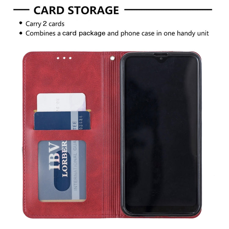 Rhombus Texture Horizontal Flip Magnetic Leather Case with Holder & Card Slots & Wallet For Galaxy A10 / M10