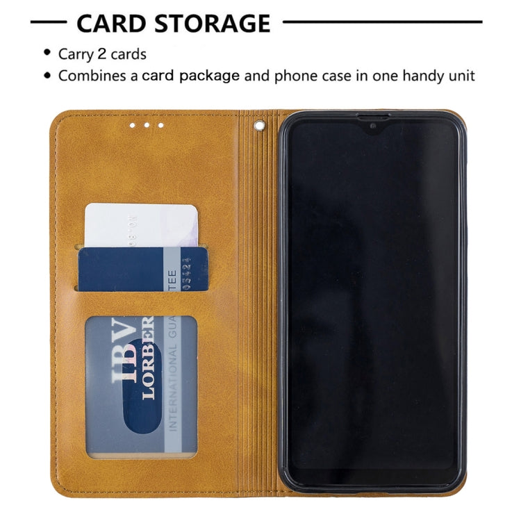 Rhombus Texture Horizontal Flip Magnetic Leather Case with Holder & Card Slots & Wallet For Galaxy A10 / M10