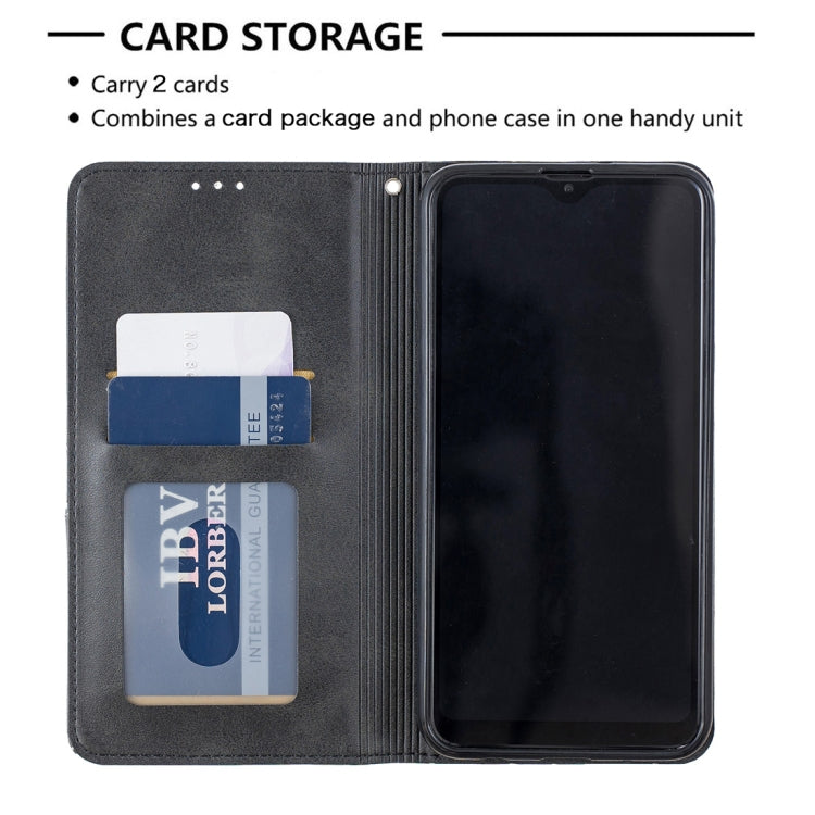 Rhombus Texture Horizontal Flip Magnetic Leather Case with Holder & Card Slots & Wallet For Galaxy A10 / M10