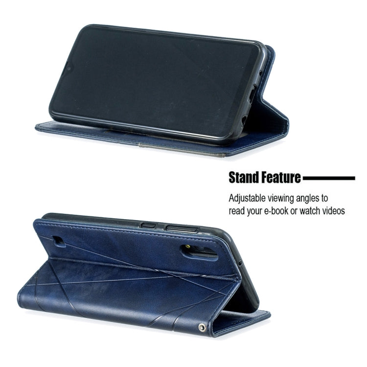 Rhombus Texture Horizontal Flip Magnetic Leather Case with Holder & Card Slots & Wallet For Galaxy A10 / M10