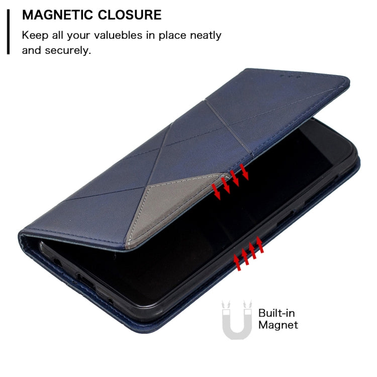 Rhombus Texture Horizontal Flip Magnetic Leather Case with Holder & Card Slots & Wallet For Galaxy A10 / M10