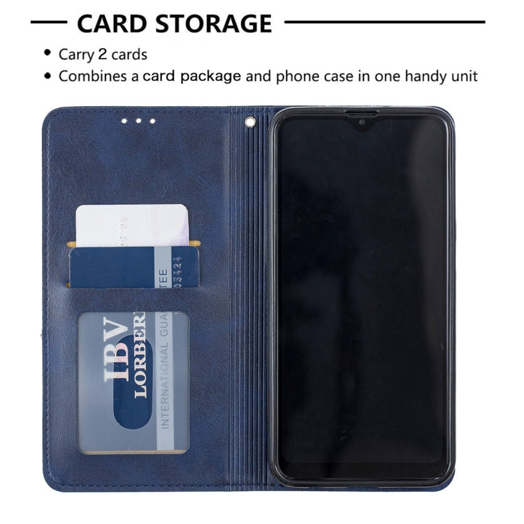 Rhombus Texture Horizontal Flip Magnetic Leather Case with Holder & Card Slots & Wallet For Galaxy A10 / M10
