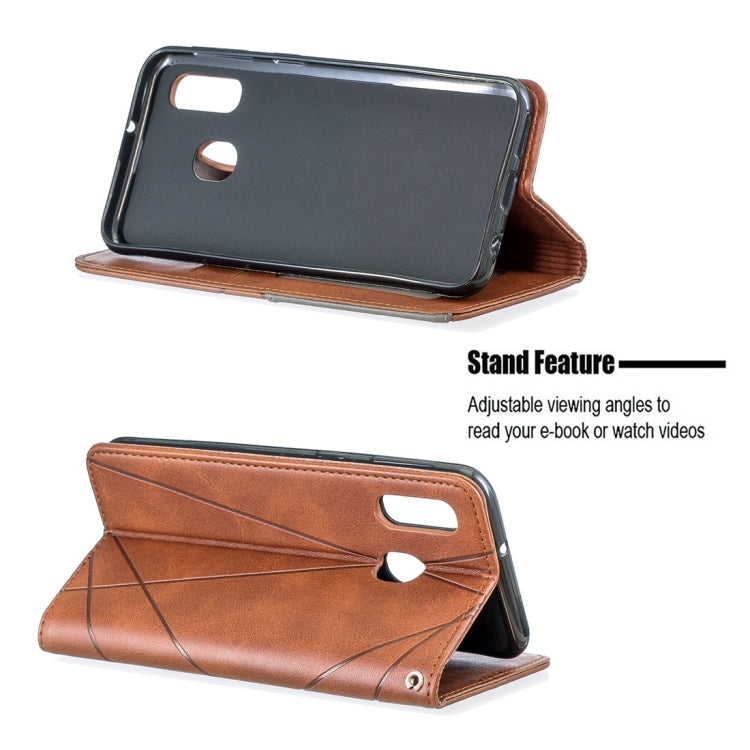 Rhombus Texture Horizontal Flip Magnetic Leather Case with Holder & Card Slots & Wallet For Galaxy A40