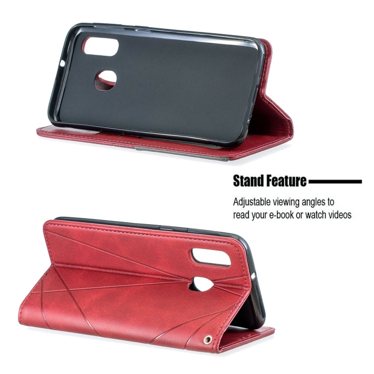 Rhombus Texture Horizontal Flip Magnetic Leather Case with Holder & Card Slots & Wallet For Galaxy A40