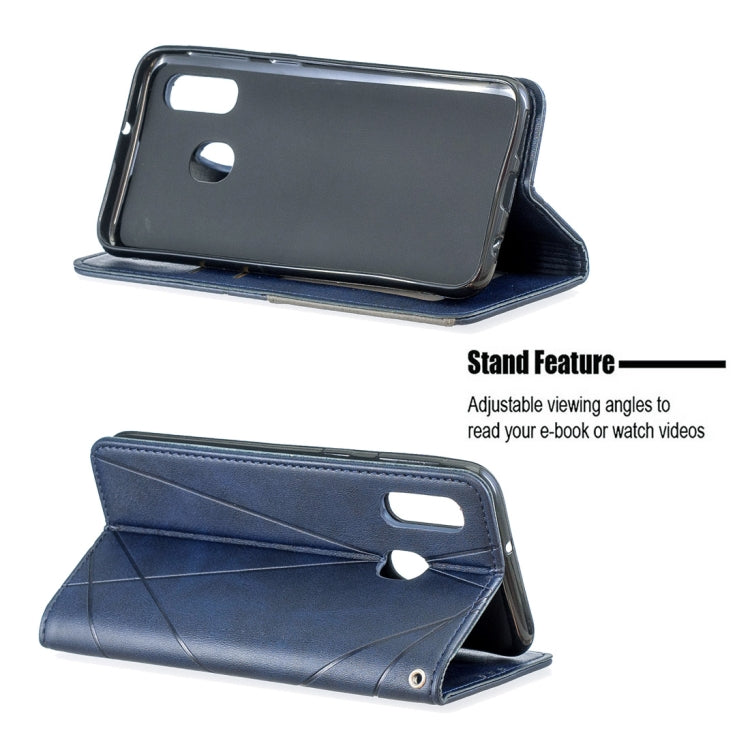 Rhombus Texture Horizontal Flip Magnetic Leather Case with Holder & Card Slots & Wallet For Galaxy A40