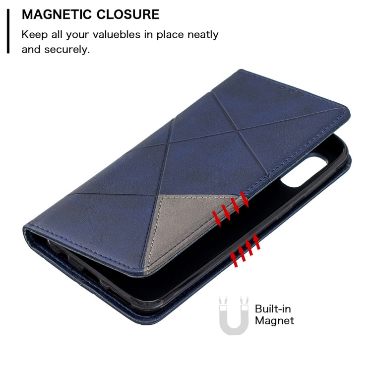 Rhombus Texture Horizontal Flip Magnetic Leather Case with Holder & Card Slots & Wallet For Galaxy A40