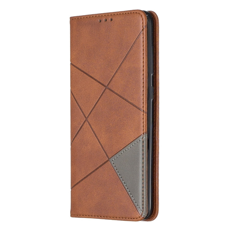 Rhombus Texture Horizontal Flip Magnetic Leather Case with Holder & Card Slots For Galaxy A70