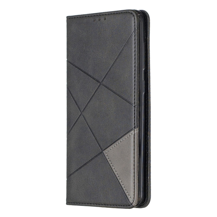 Rhombus Texture Horizontal Flip Magnetic Leather Case with Holder & Card Slots For Galaxy A70