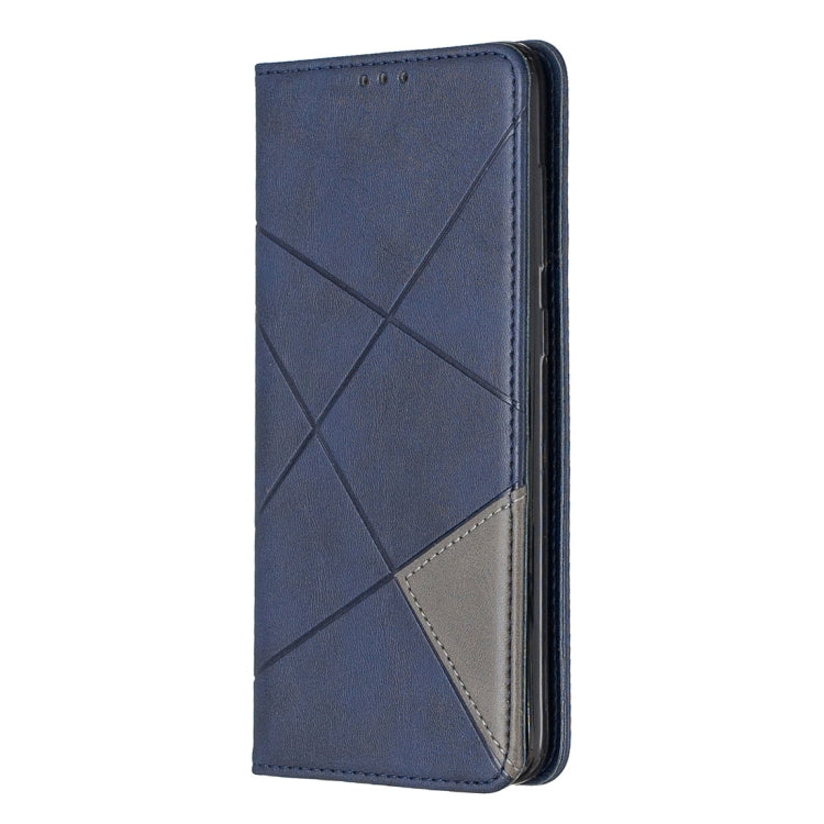 Rhombus Texture Horizontal Flip Magnetic Leather Case with Holder & Card Slots For Galaxy A70