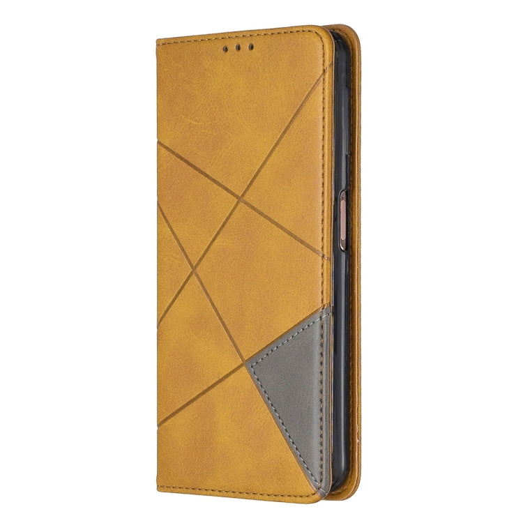 Rhombus Texture Horizontal Flip Magnetic Leather Case with Holder & Card Slots For Galaxy A7 (2018)