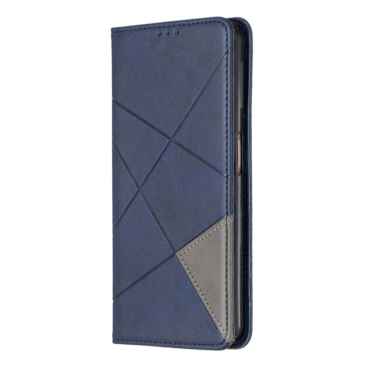 Rhombus Texture Horizontal Flip Magnetic Leather Case with Holder & Card Slots For Galaxy A7 (2018)