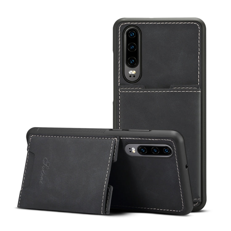 PU + TPU Protective Case with Card Slots for Huawei P30