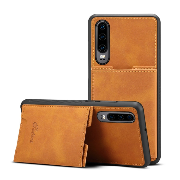 PU + TPU Protective Case with Card Slots for Huawei P30