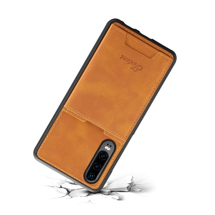 PU + TPU Protective Case with Card Slots for Huawei P30