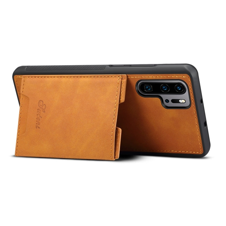 PU + TPU Protective Case with Card Slots for Huawei P30 Pro
