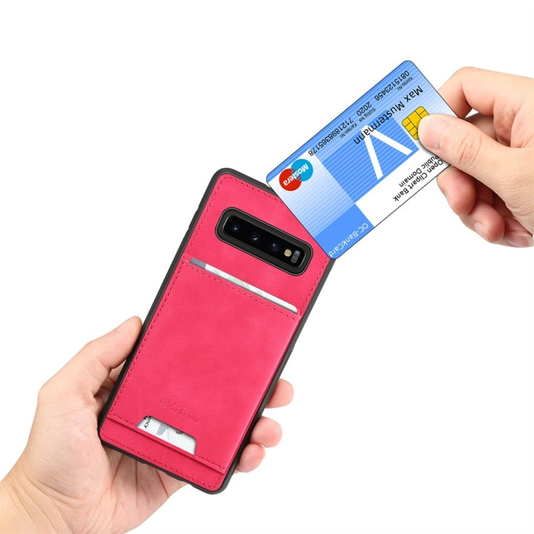 PU + TPU Protective Case with Card Slots for Galaxy S10