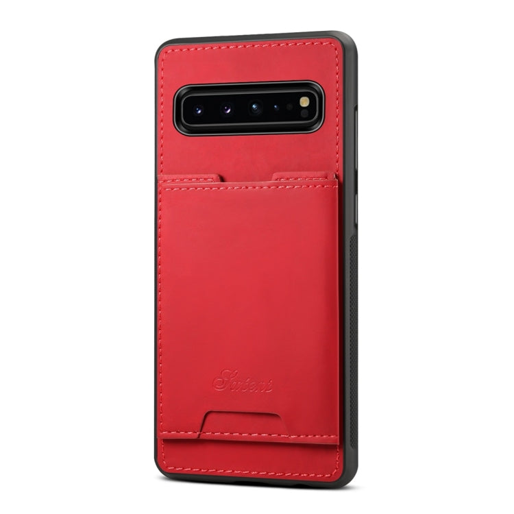 PU + TPU Protective Case with Card Slots for Galaxy S10 5G