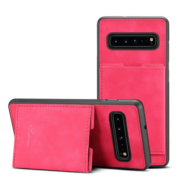 PU + TPU Protective Case with Card Slots for Galaxy S10 5G