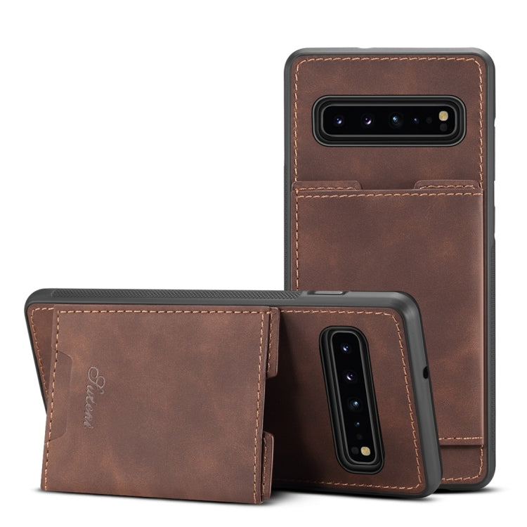 PU + TPU Protective Case with Card Slots for Galaxy S10 5G