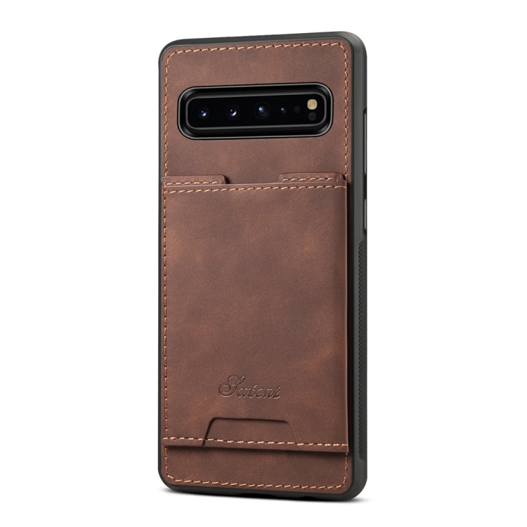 PU + TPU Protective Case with Card Slots for Galaxy S10 5G