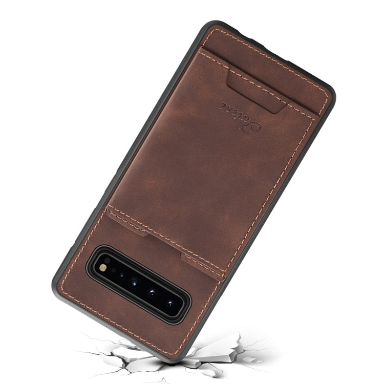 PU + TPU Protective Case with Card Slots for Galaxy S10 5G