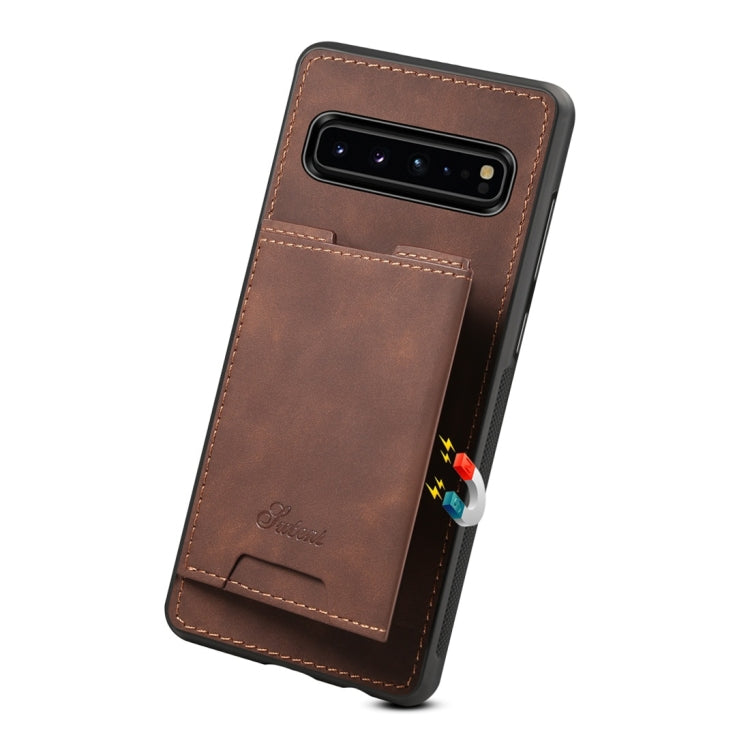 PU + TPU Protective Case with Card Slots for Galaxy S10 5G