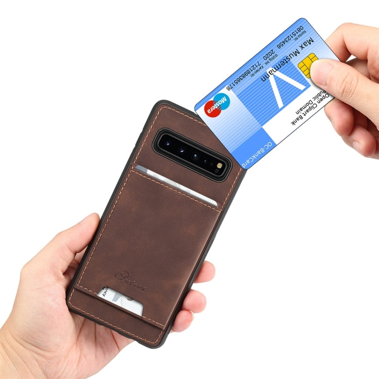 PU + TPU Protective Case with Card Slots for Galaxy S10 5G