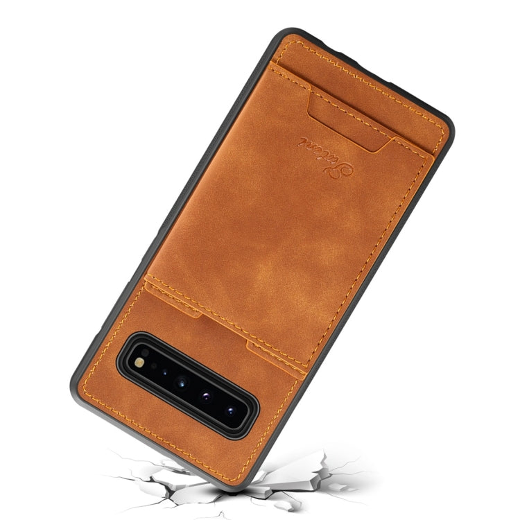 PU + TPU Protective Case with Card Slots for Galaxy S10 5G
