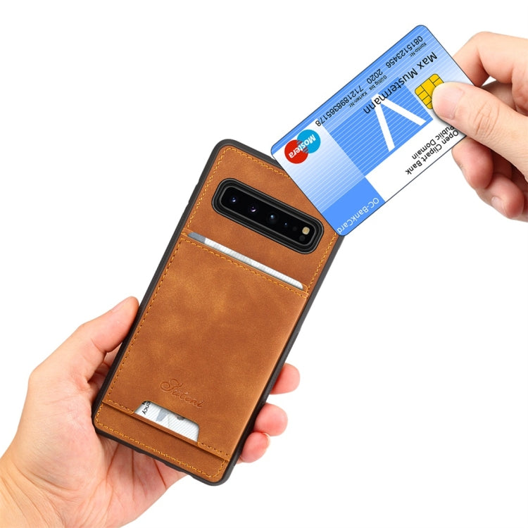 PU + TPU Protective Case with Card Slots for Galaxy S10 5G