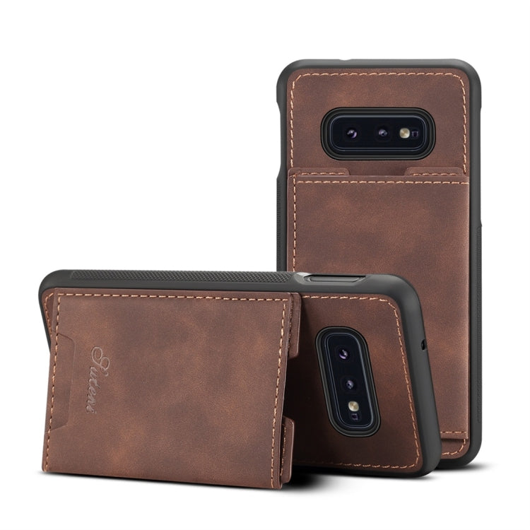 PU + TPU Protective Case with Card Slots for Galaxy S10 E