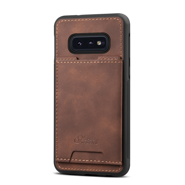 PU + TPU Protective Case with Card Slots for Galaxy S10 E
