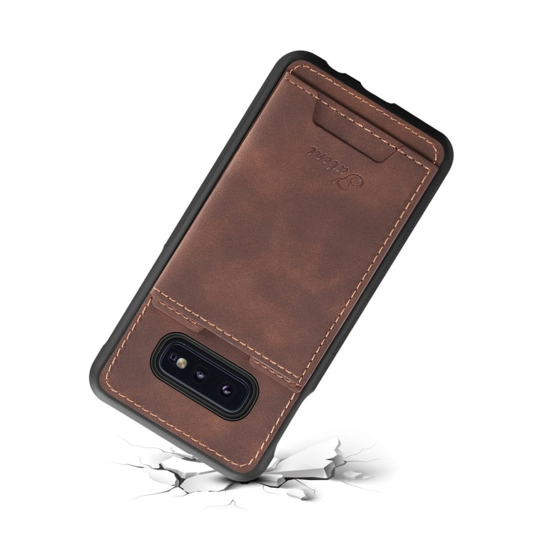 PU + TPU Protective Case with Card Slots for Galaxy S10 E