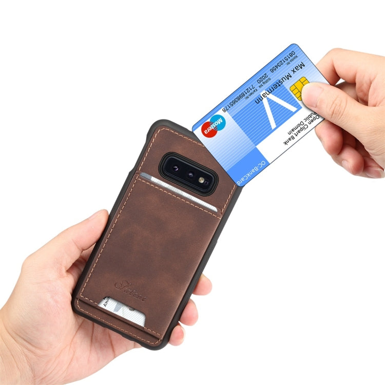 PU + TPU Protective Case with Card Slots for Galaxy S10 E