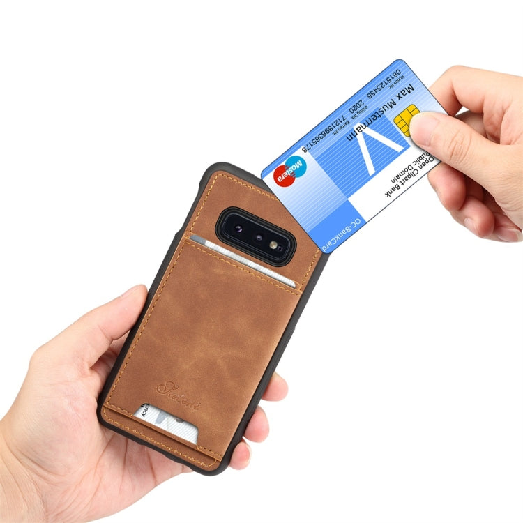 PU + TPU Protective Case with Card Slots for Galaxy S10 E