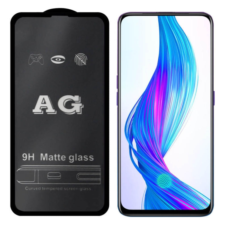 AG Matte Frosted Full Cover Tempered Glass For OPPO A9x